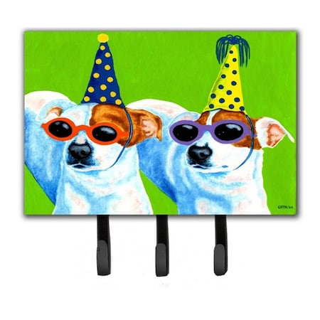 Jensendistributionservices Party Animals Jack Russell Terriers Leash or Key Holder MI1725114